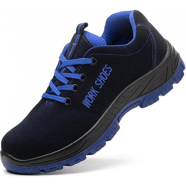 Zapatos De Seguridad Laboral Antiaplastastamiento Y AntipenetracióN Puntera De Acero Zapatos De Seguridad Laboral Resistentes Al Desgaste, Antideslizantes Y Resistentes Al Aceite Zapatos De Seguridad 43 Black-image