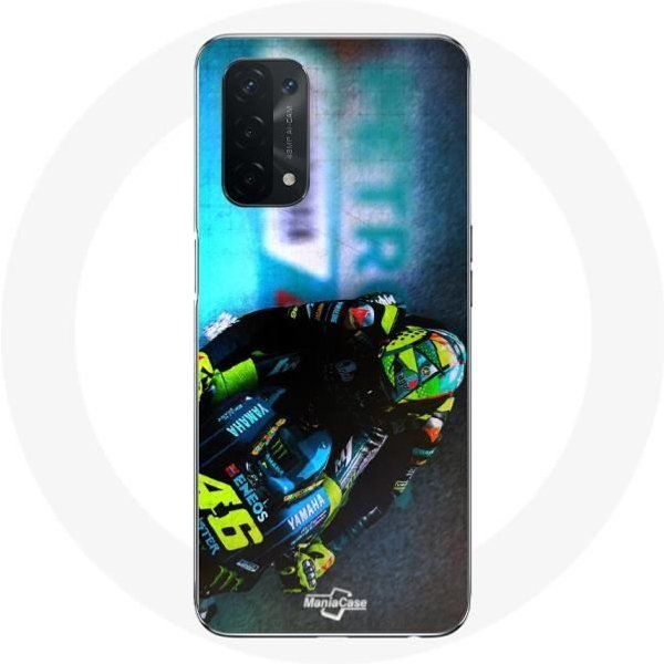 Funda - Maniacase - Oppo A74 5G - Flexible - Negro - DiseñO Valentino Rossi 46-image