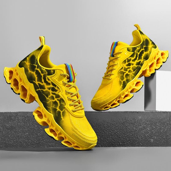 Zapatos De Hombre, Zapatillas De Deporte Para Hombre, Zapatos Casuales Para Hombre, Tenis, Zapatos De Lujo, Zapatos De Entrenamiento Transpirables Para Carreras, Mocasines De Moda, Zapatos Para Correr Para Hombres 45 Yellow-image