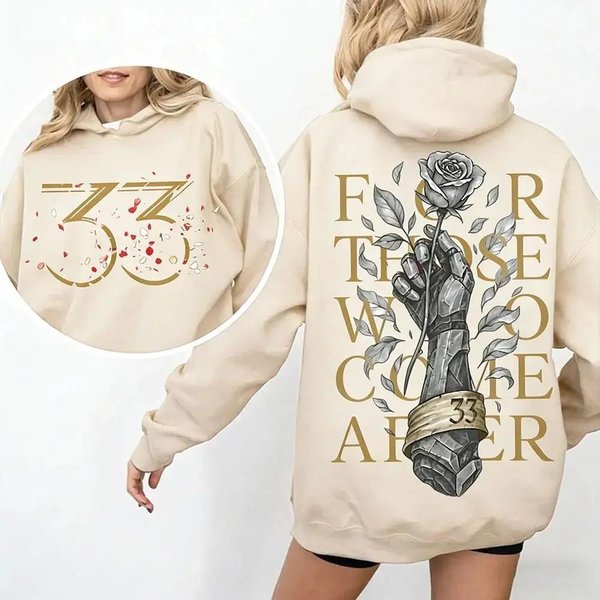 Bluza Z Kapturem Z Kolekcji Game Tribute Expedition 33 Dla Tych, KtóRzy Przyjdą Po Cytacie Bluza Z Kapturem Dla Gracza Gustave Clair Obscur Bluza Dla FanóW Unisex M BrąZowy-image