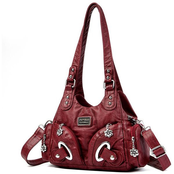 Damska Torba Na Jedno Ramię, Torba Na Dwa Ramiona, Modna Torebka, Torba Crossbody, Damska Torba Czerwony-image