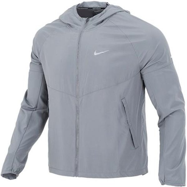 Chaquetas Nike Miler Para Hombre Grises Con Capucha Moderadas Otras XL Gray-image
