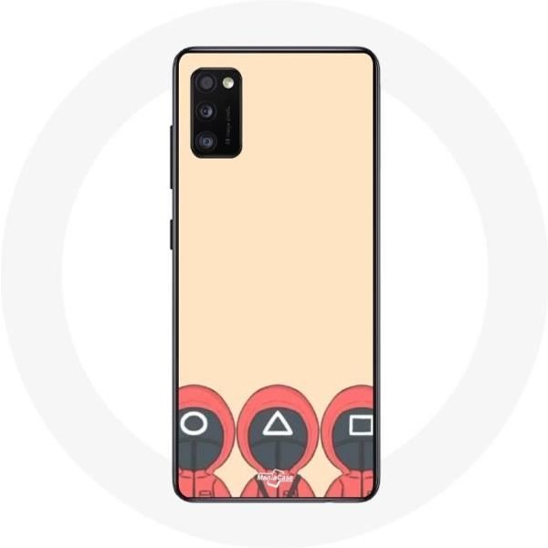 Funda Samsung Galaxy A41 Juego Del Calamar MáScaras TriáNgulo Cuadrado Y CíRculo Fan Art-image