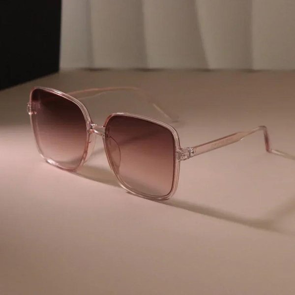 Gafas De Sol Cuadradas CláSicas De Alta Calidad Duraderas Moda Mujer Hombre Retro Elegantes Gafas Casuales Minimalistas Femenino Masculino Other Brown-image