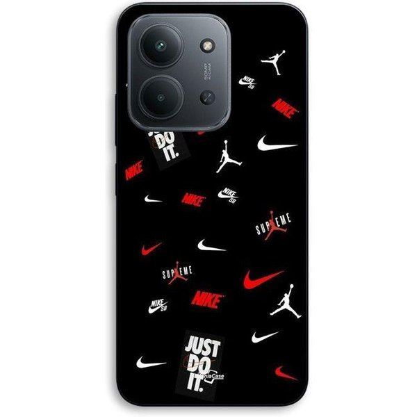 Etui Dla Xiaomi Redmi 15C 5G Nike Jordan BiałE Czerwone Czarne TłO Maniacase Czarny-image