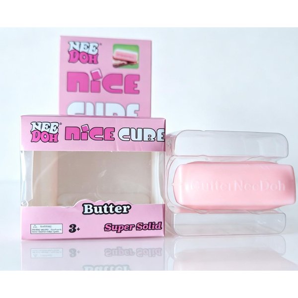 Nuevo Juguete Squishy De Barra De Mantequilla Needoh Rebote Lento Suave Para Apretar Fidget Alivio Del EstréS Ansiedad Juguete De DescompresióN Para Escritorio Color Rosa-image