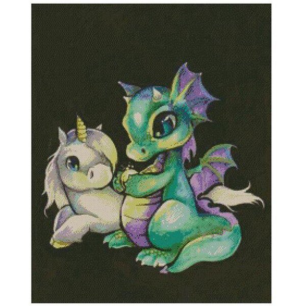 5D Monstruo Dibujo Animado Diy Bordado De Diamantes Mosaico Decorar Bordados Pintura De Diamantes 20X30-image