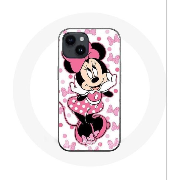 Funda - Maniacase - Iphone 14 - Minnie Mouse - Dibujo Animado Lindo - Flexible - Rosa Color Rosa-image