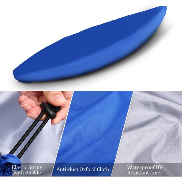 Cubierta Universal Profesional Para Kayak, Cubierta Protectora Para Almacenamiento De Polvo, Resistente Al Agua, Resistente A Los Rayos Uv, Para Canoa Y Barco 5.0M-image