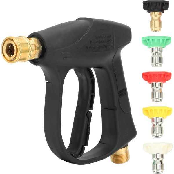 Hidrolimpiadora De Alta PresióN 4350PSI Hidrolimpiadora EléCtrica PortáTil De Alta PresióN Con Conector RáPido De 1/4 Pulg Para-image