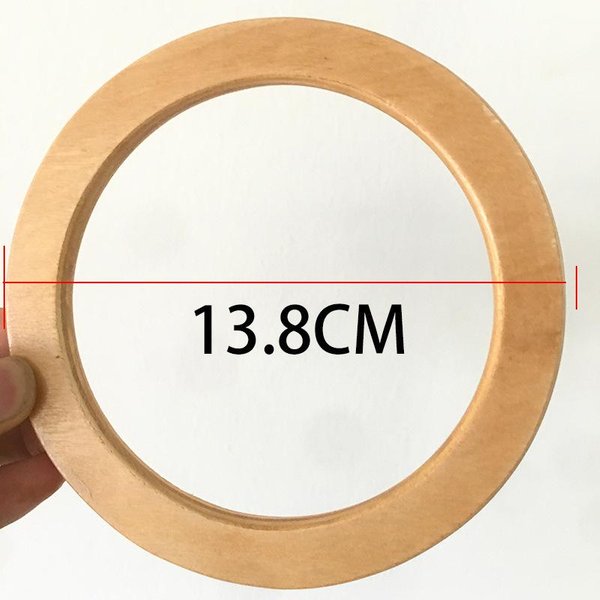 1 Pieza Asa De Bolso De Madera Decorativo Correa Redonda De Madera Accesorios De Repuesto Para Bolso De Mano DIY Asa Para Bolso De Mano De Mujer Beige-image