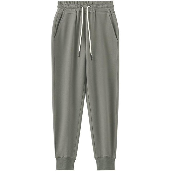 AlgodóN Puro Marca De Moda Estilo Retro Americano Deportivo JaponéS Piernas Ajustadas Pantalones De CháNdal Con CordóN Xxxl-image