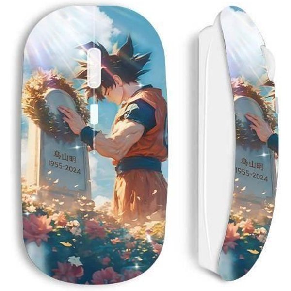 Mysz Bezprzewodowa - Maniacase - Son Goku - BiałA - Ergonomiczna - Optyczna-image