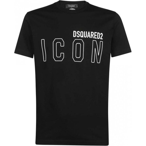 T-Shirt Marki DSQUARED2 Icon Nero -45% - Rozmiar: XXL-image