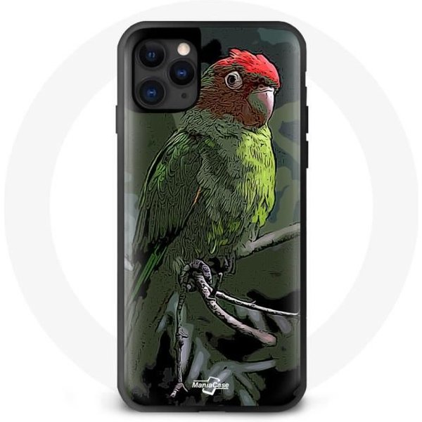 Funda - Pionus - Iphone 11 - Flexible - Rojo - Verde - Loros Rojo-image