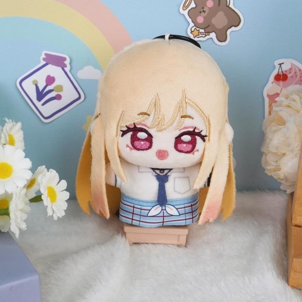 My Dress-Up Darling Anime Kitagawa Marin 10Cm Pluszowa Lalka Zestaw Pluszowa Zabawka Brelok Wisiorek Uroczy Kolekcjonerski Prezent Dla FanóW Kawaii 10Cm-image