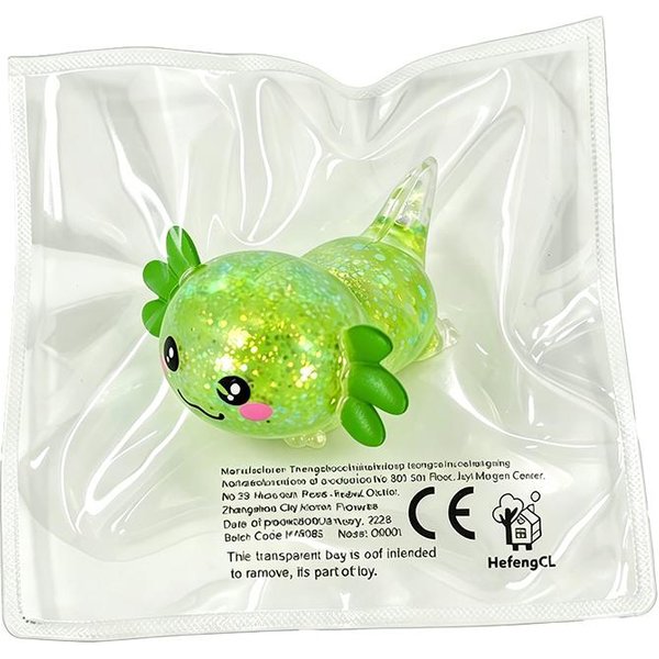 Hefengcl Brokatowy LeżąCy Aksolotl TPR Squishy Zabawka Do ŚCiskania Asmr OdprężAjąCa Stres Sensoryczna Zabawka Fidget Dla Dzieci I DorosłYch-image