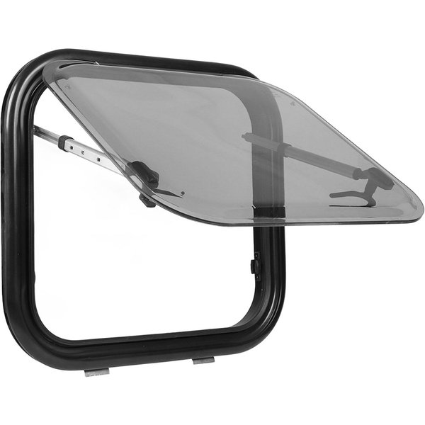 Ventana De Empuje Para Autocaravana, Doble Capa De Cristal AcríLico, Resistente A Los Rayos Uv, Aislamiento AcúStico Y TéRmico, Ventana De Salida Exterior Con Mosquitera-image