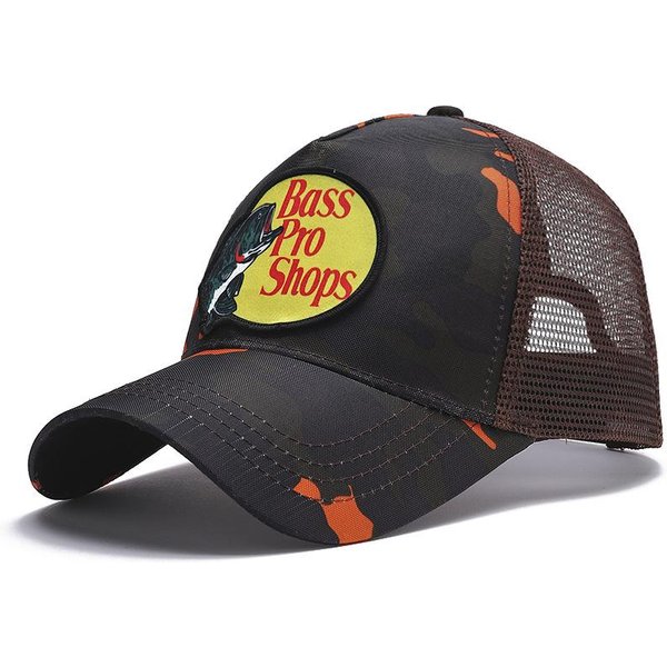 Gorra De Camionero Bass Pro Shops: Gorra De Pesca Con ProteccióN Solar Europea Y Americana Adjustable-image