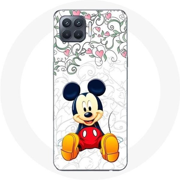 Funda De ProteccióN - Maniacase - Oppo A93 - Mickey Mouse - Flores - Corazones Puro-image