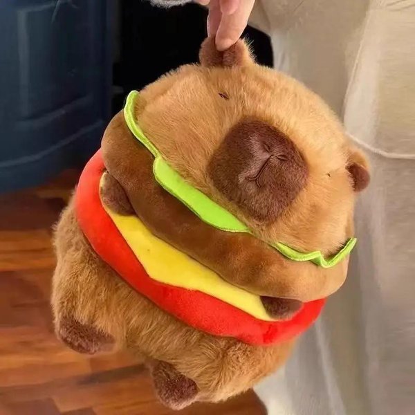 Peluche De Capibara De 23 Cm SimulacióN De Capibara Juguete Esponjoso De Anime MuñEca Linda Animales De Peluche MuñEca Suave Peluche Regalos De Navidad AccióN De Gracias-image