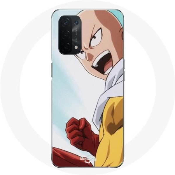 Funda - Maniacase - Oppo A74 5G - One Punch Man - Flexible - Negra-image