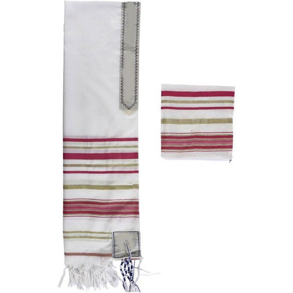 1PC Creencias Religiosas Bufanda De OracióN Kosher Chal Bufanda Oraciones Matutinas Bufanda ÁRabe Rayas White-image