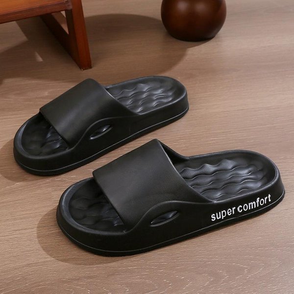 Moda MęSka Letnie Lekkie EVA Kryty SandałY Domowe Kapcie Buty MęSkie Kapcie Outdoor Studenci Kobiety Wygodne Slajdy 36-37 Brown-image