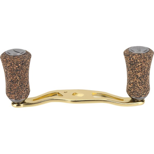 Manivela De Carrete De Pesca Pomo De Madera Marco De Fibra De Carbono Con Accesorios Piezas De Repuesto (Oro) Beige-image