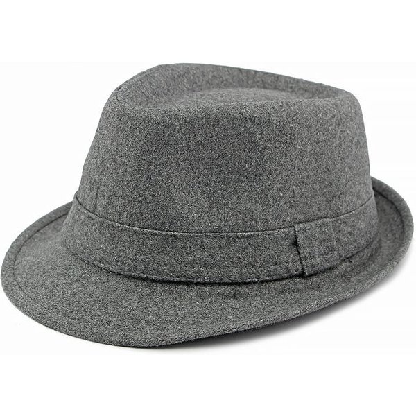 Sombrero Simple Franny De OtoñO E Invierno Para Hombres Y Mujeres Sombrero De Jazz Retro BritáNico Fedora De Lana Para Caballero-image