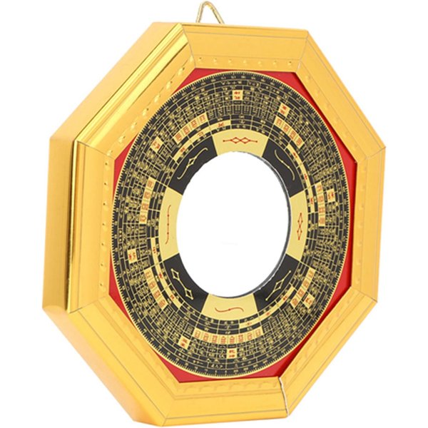 Espejo Bagua CóNcavo Convexo Feng Shui Chino Tradicional Para Hogar Negocio Suerte 13.5Cm Convex Mirror Yellow-image