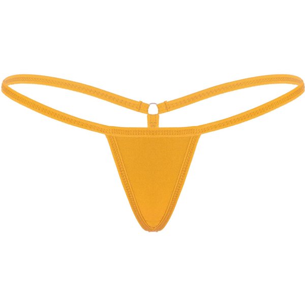 Tangas Sexys Para Mujer, Ropa Interior, Parte Inferior De Bikini De Talle Bajo One Size Naranja-image