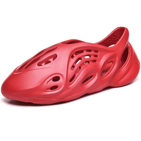 Zuecos Unisex Huecos Transpirables Antideslizantes Ligeros Para Interior Y Exterior Calzado De Secado RáPido 39 Rojo-image
