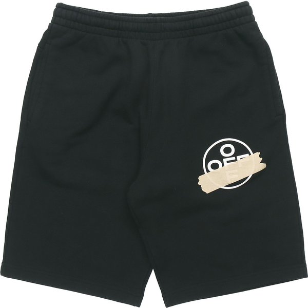 Off-White PantalóN Corto Con Cinta De Flechas Negro/Beige Hombre Streetwear OMCI006R20E300021048 XS Black-image