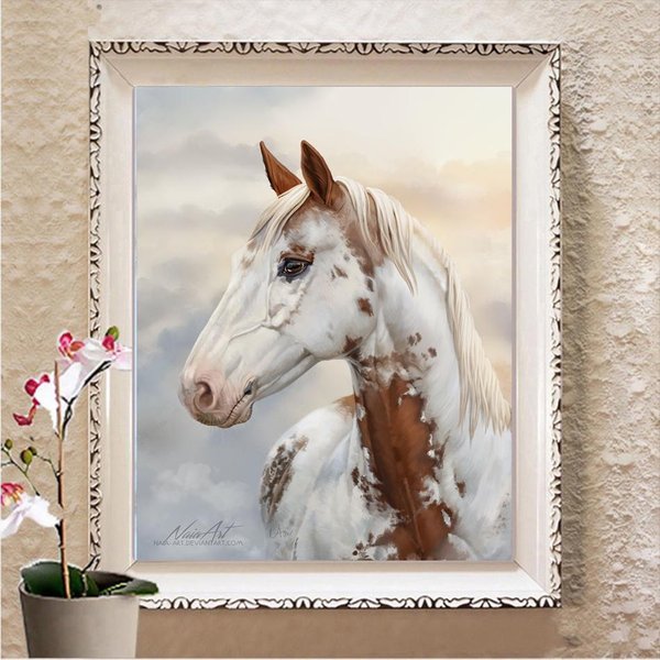 PełNe Kwadratowe / OkrąGłE WiertłO 5D DIY Diamentowe Malowanie Haft Cross Stitch 3D Home Decor Prezent Full Square 20X30CM White-image