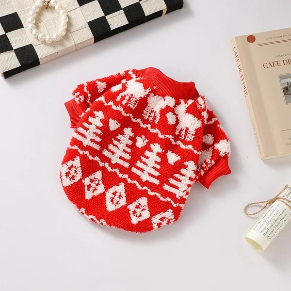 SuéTer De Punto NavideñO Para Mascotas, Ropa Para Perros De OtoñO/Invierno, Ropa Universal CáLida Para Gatos, Ropa De Dos Patas, Suministros Para Mascotas XXL Red-image