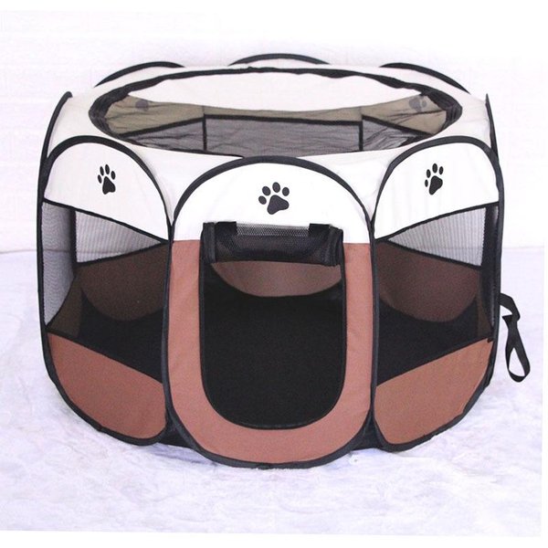 Jaulas Grandes Para Perros Casa Para Perros Tienda Plegable Para Mascotas Perrera Valla Octagonal Refugio Para Cachorros FáCil De Usar Exterior OperacióN FáCil Vallas Para Gatos S-image