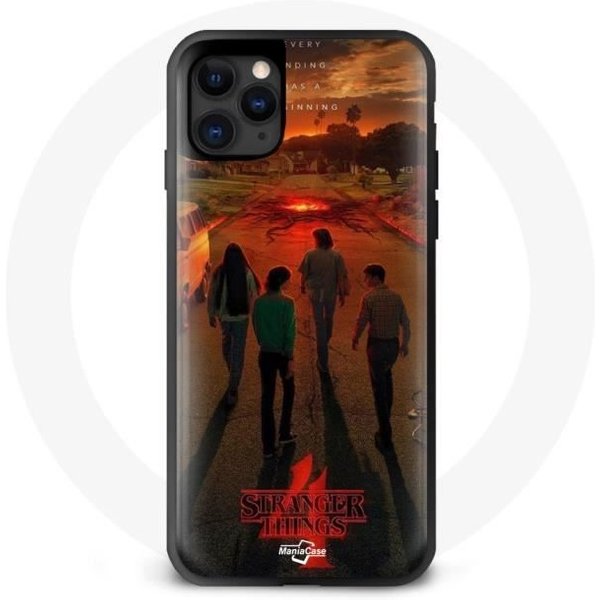Funda Para Iphone 11 Stranger Things Temporada 4 PóSter Arte Tripulaciones De La Nueva TeoríA-image