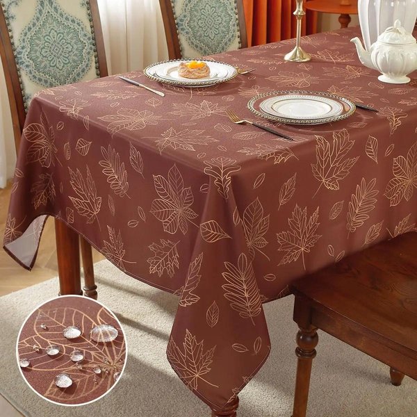 Mantel Rectangular De Hojas De Arce Para AccióN De Gracias De OtoñO Para Mesa Fiesta DecoracióN Lavable Mantel Para Mesa De Cocina Comedor Decoraciones De OtoñO 100X160Cm-image