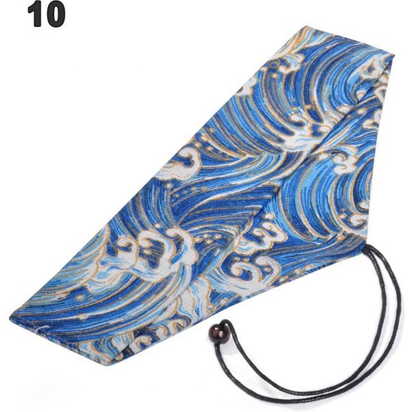Bolsa PortáTil Para Vajilla Estampado JaponéS Reutilizable Pajita Para Bebida Palillos Cubiertos Bolsa Con CordóN Bolsa Para Cubiertos Para Cuchara Tenedores-image