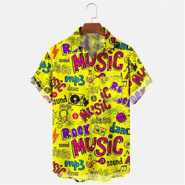 Nueva Camisa Hawaiana De Verano Para Hombre Casual Con Flores Coreana Retro Estampado GeoméTrico Manga Corta Botonadura Superior Talla Holgada Camisa De Manga Corta XL-image