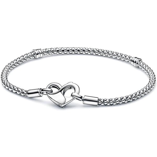 Pulsera De Cadena De Serpiente Con Cierre De Barra En T Y Cierre De Estrella Fugaz Original, Compatible Con Dijes De Cuentas De Plata De Ley 925, JoyeríA DIY 16Cm Gray-image
