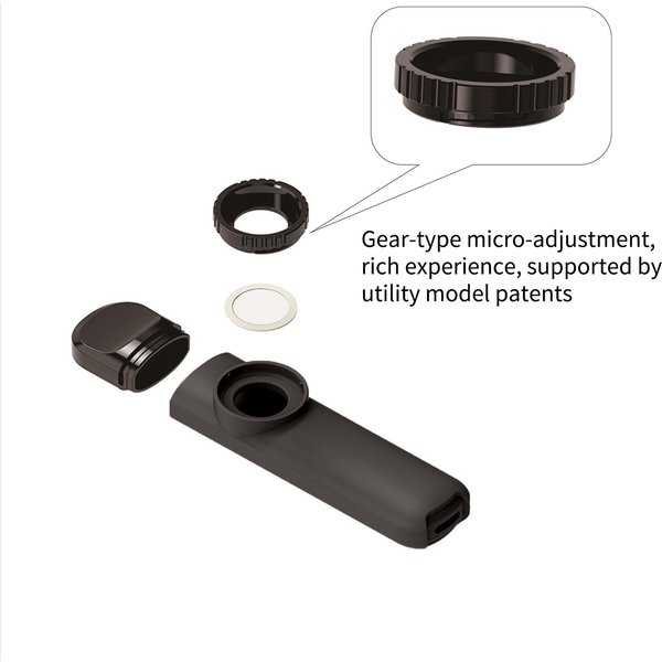 ABS Kazoo Flet Z 8 Szt. Membrana Instrument Muzyczny Partner Ukulele Gitary Instrument Muzyczny Dla Dziecka DorosłEgo Czarny-image