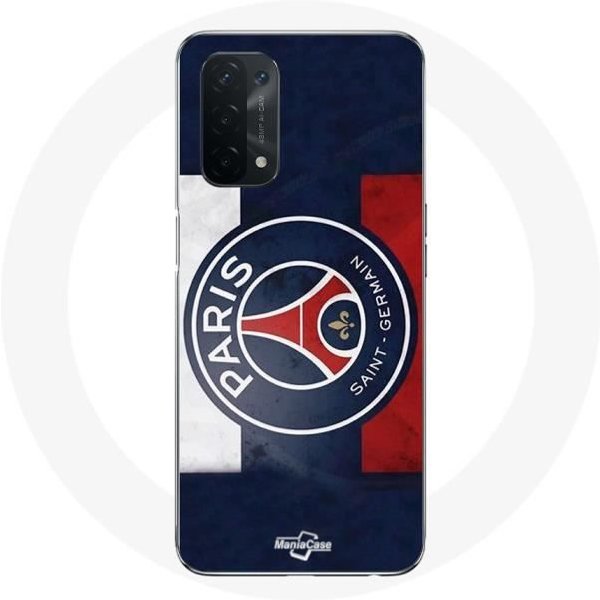 Funda - Maniacase - Oppo A74 5G - Negro - Logo PSG - Flexible Negro-image