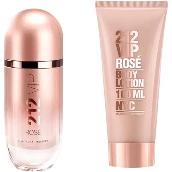 Zestaw Carolina Herrera: 212 VIP Rose, Woda Perfumowana, Dla Kobiet, 80 Ml + 212 VIP Rose, NawilżAjąCy Balsam Do CiałA, 100 Ml-image