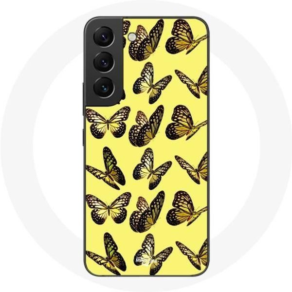 Funda - Maniacase - Samsung Galaxy S22 - Mariposas - Amarillo - Flexible Amarillo-image
