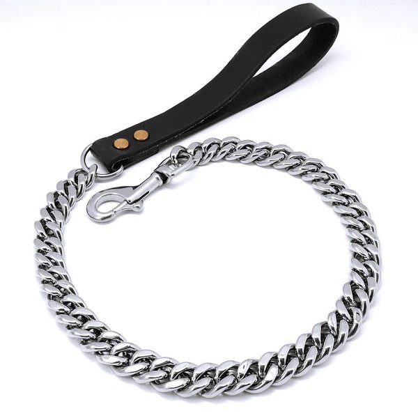 Cadena De TraccióN Para Perros De Acero Inoxidable Dorado Cadena De TraccióN Para Perros De Acero De Titanio 19Mm*90Cm(3Ft)-image