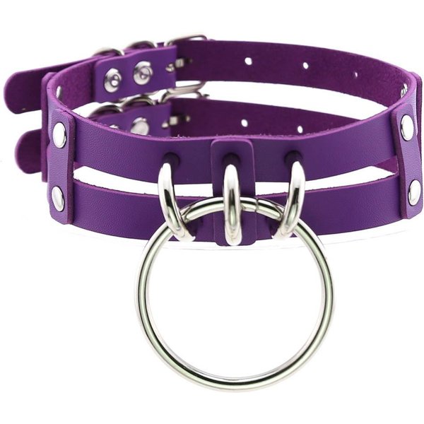 Gargantilla Punk Collar GóTico Correas Transparentes Grandes Choker Mujeres NiñAs Moderno Rock Sexy Harajuku Emo JoyeríA GóTica Blue-image