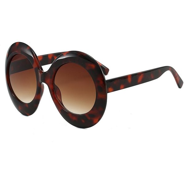 Oversize DużE OkrąGłE Okulary PrzeciwsłOneczne Dla Pań Dla PanóW Luksusowe Projektant Vintage Popularne Na ZewnąTrz Podróż Punkowe Okulary PrzeciwsłOneczne UV400 As The Photo-image