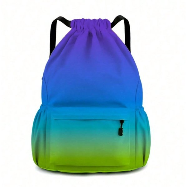 Bolsa Bundle Bolso De Doble Hombro Con CordóN Bolsa Deportiva De Fitness Bolsa De Baloncesto Bolsa De FúTbol Bolsa De Ocio Green Varios Colores-image